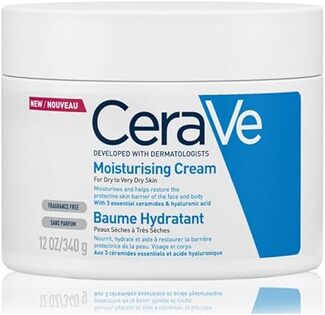 Cerave Moisturizing Cream for Dry Skin with Hyaluronic Acid 340G