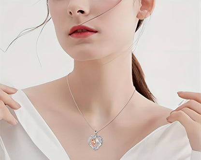 Fashion European And American Style New Heart-shaped Pendant Necklace